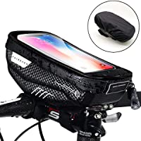 Faireach Bolsa Bicicleta Cuadro- Accesorios Bicicletas Montaña- Bolsa Manillar Bicicleta Impermeable y con Ventana para…